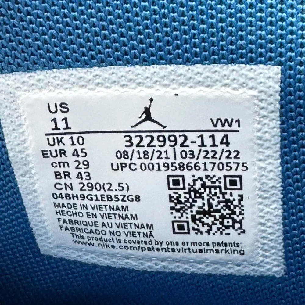Air Jordan 6 Rings 'White Dark Marina Blue'